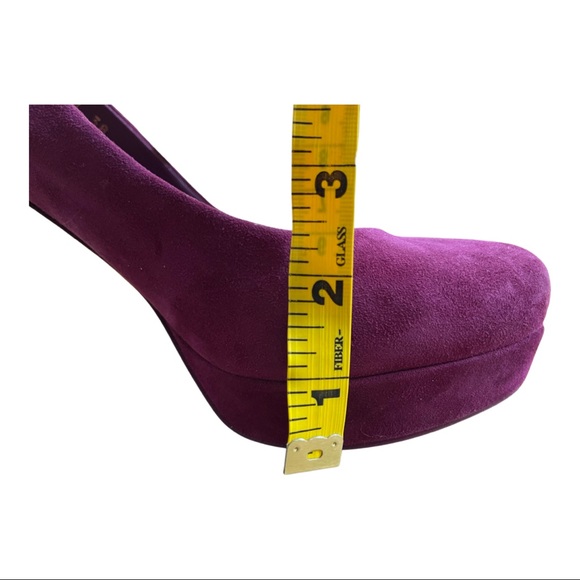 YSL Gisele 80 Kid Scamoscisto Platform Pumps - Picture 7 of 10